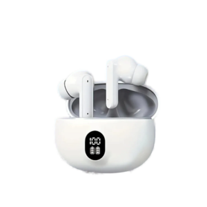 White Long-Lasting Battery With Fast Charge Earbuds