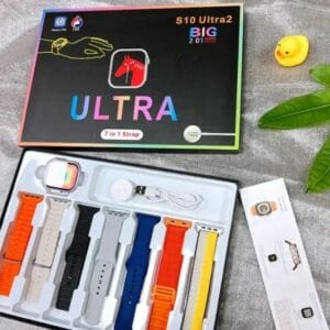 S10 Ultra 2 Smart Watch - Titanium Body, 7 Stylish Straps & Water Resistant