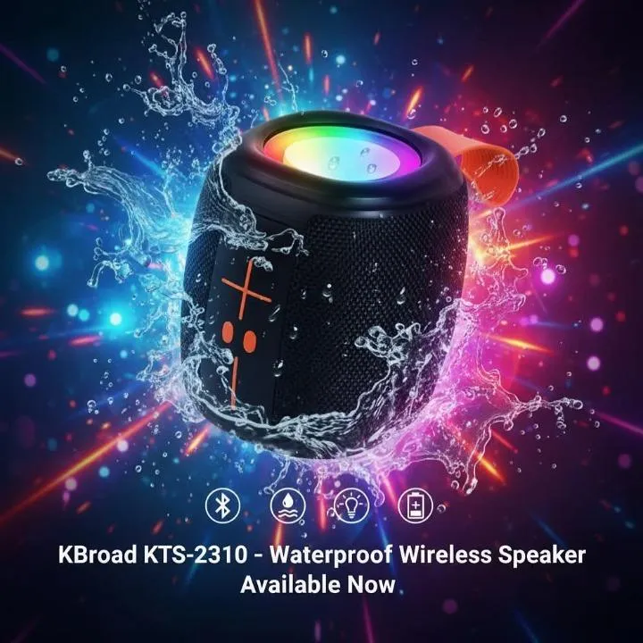 Waterproof Wireless Radio - Multifunctional Portable Speaker with RGB Light - Image 2