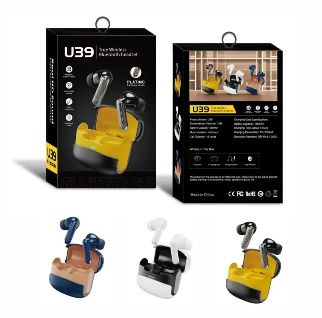 U39 TWS Wireless Earbuds - Bluetooth 5.3, Noise Cancellation & Fast Charge - Image 3