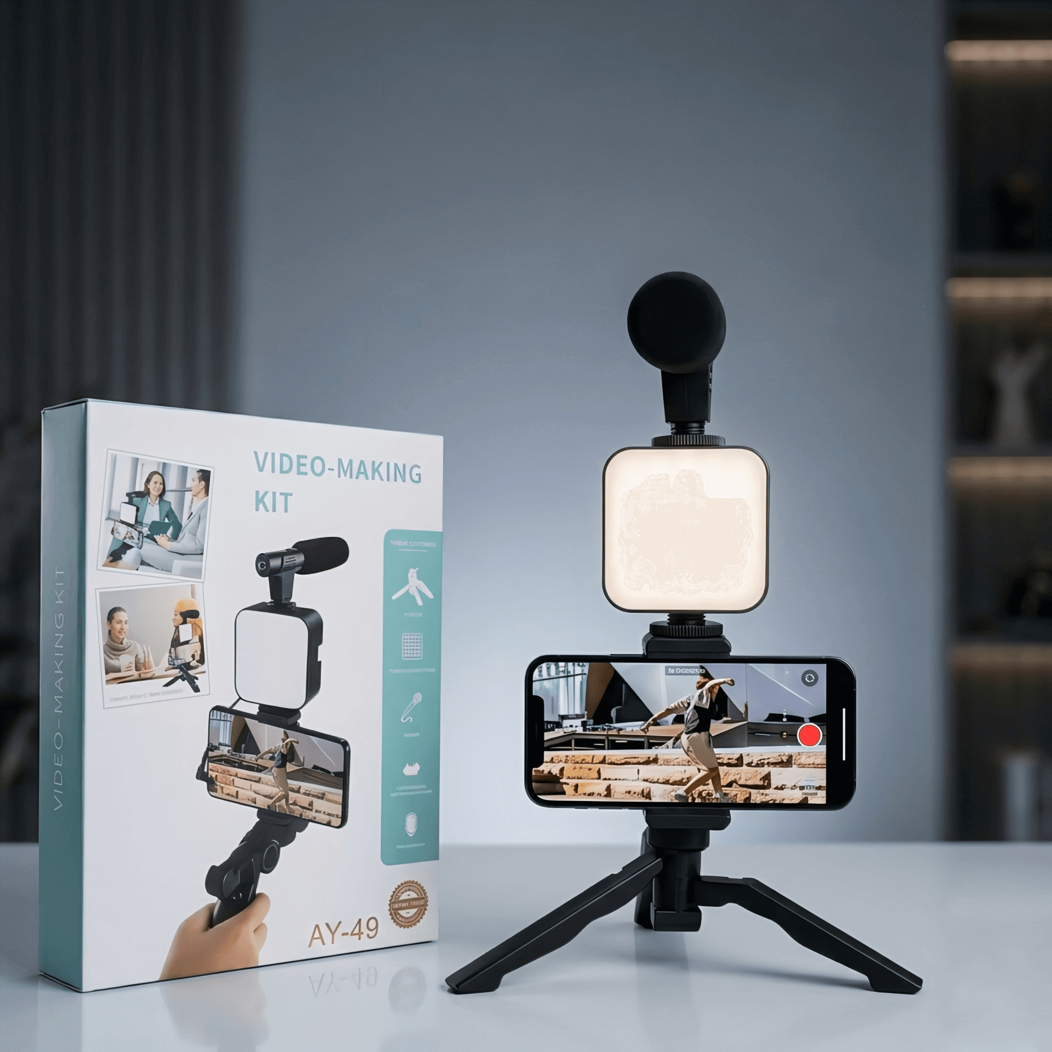1 Best Portable Tripod Stand for Vlogging - Amazing 6500K LED Kit