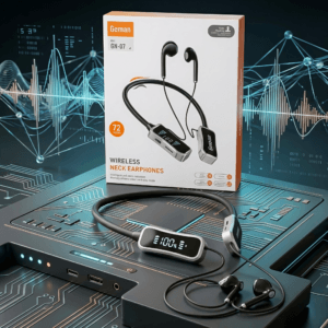 Premium Geman Wireless Neckband Headset - High-Speed Fast Charge Audio