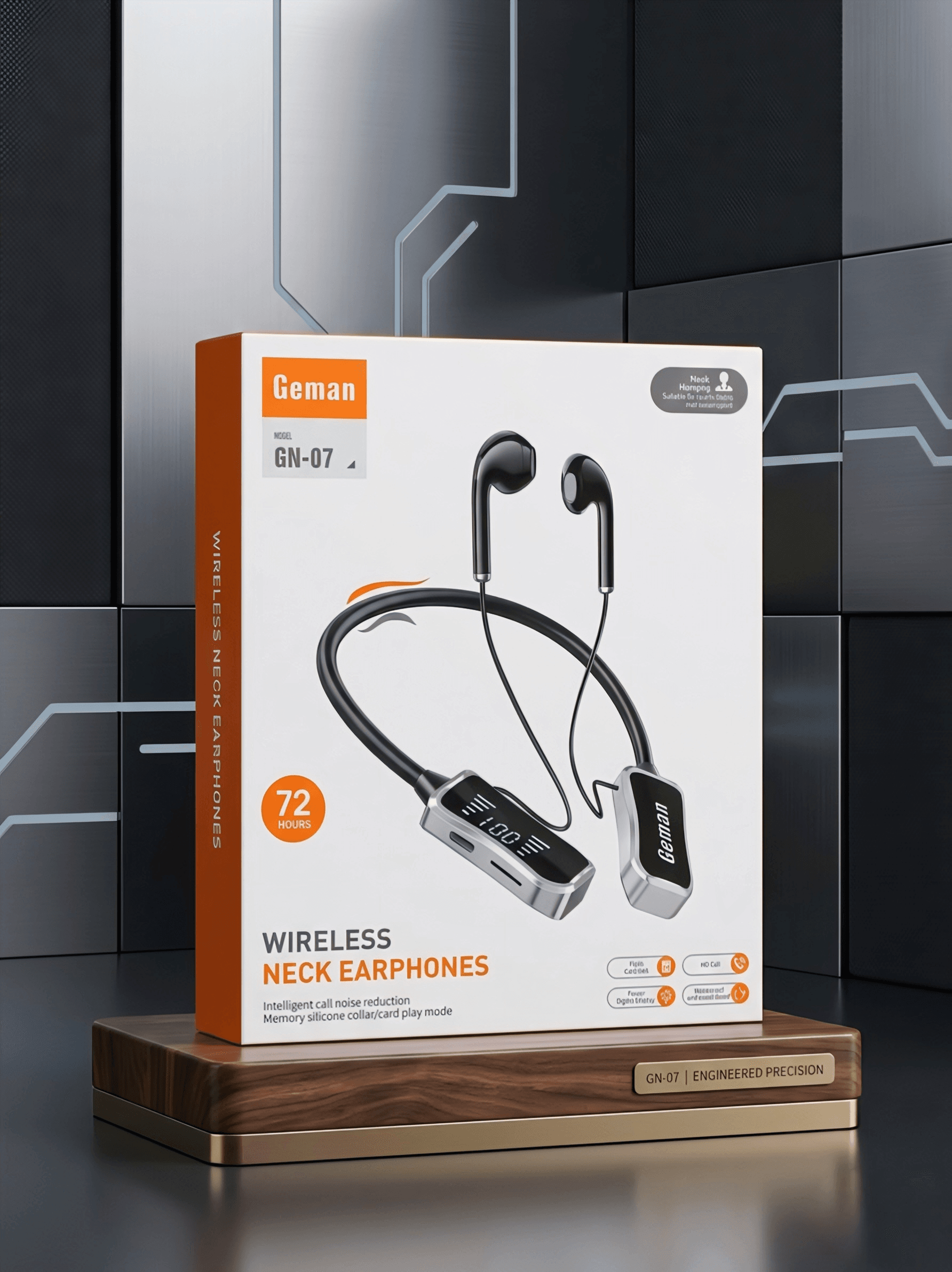Premium Geman Wireless Neckband Headset - High-Speed Fast Charge Audio - Image 3