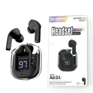 Wireless Air31 Earbuds with Bass & Digital Display