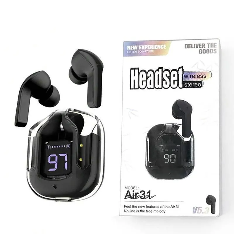 Wireless Air31 Earbuds with Bass & Digital Display