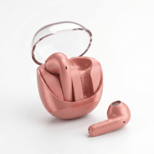 Premium Super Headphones Wireless Pink Earbuds: Bluetooth 5.3 Touch Control TWS