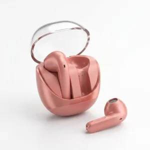 Premium Super Headphones Wireless Pink Earbuds: Bluetooth 5.3 Touch Control TWS
