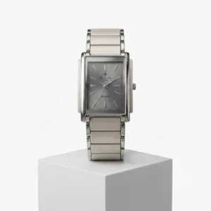 #1 Premium CRYSTAL TIME Rectangular Watch for Men – 2026 Edition