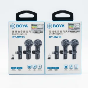 BOYA BY-MW13 Wireless Microphone - Dual Channel Wireless Mic