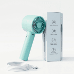 M11 Portable Mini Turbo Fan - LED Digital Display & Type-C Charging
