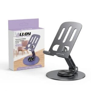 K81 360 Rotating Metal Phone Stand - Universal Foldable Desktop Holder