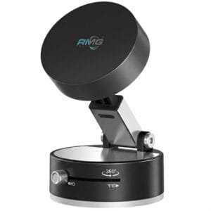 Vacuum Suction Cup Magnetic Car Phone Holder - Retractable Foldable Mount